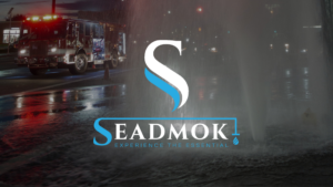 Burst First Hydrant with Seadmok Water Logo