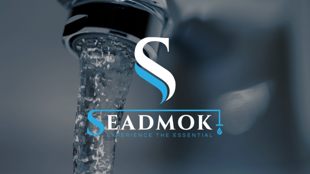Seadmok Logo and Clean Drinking Water from Faucet