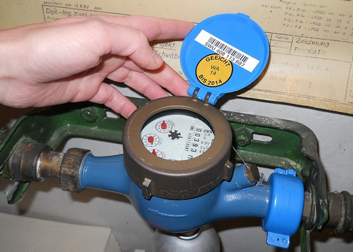 Installing water meter for house connection service project Installing water meter for house connection service project